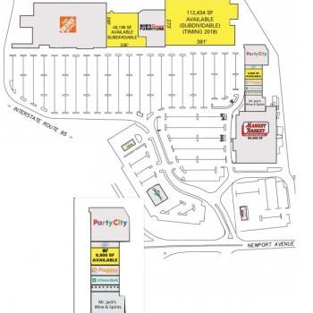 Plan of mall Bristol Place