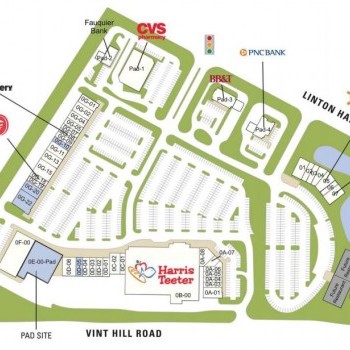 Plan of mall Bristow Center