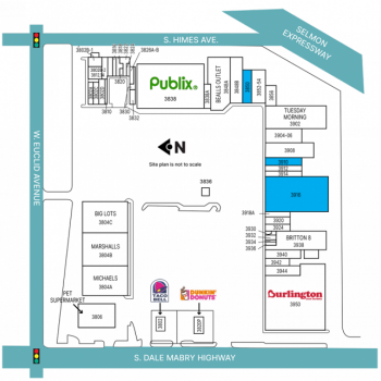 Plan of mall Britton Plaza