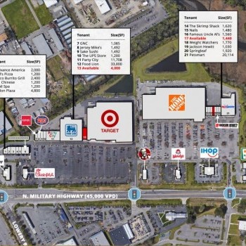 Plan of mall Broad Creek Shopping Center