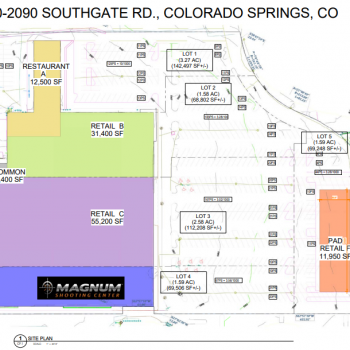 Plan of mall Broadmoor Towne Center