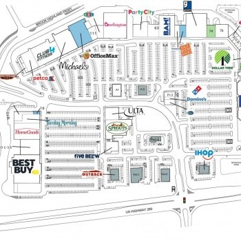 Plan of mall Brook Highland Plaza