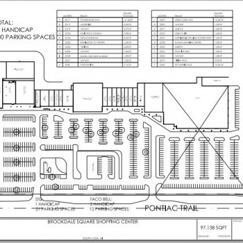 Plan of mall Brookdale Square