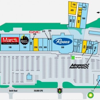 Plan of mall Brookgate Shopping Center