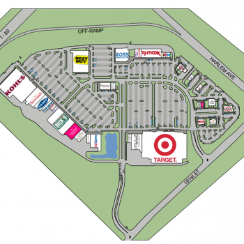 Plan of mall Brookside Marketplace