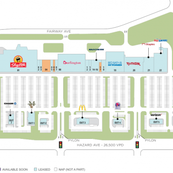 Plan of mall Brookside Plaza