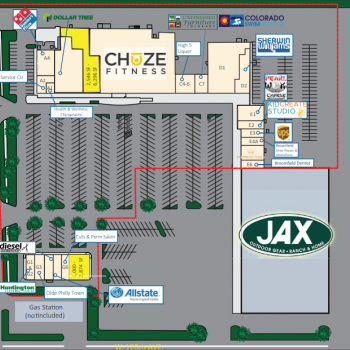 Plan of mall Broomfield Plaza