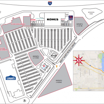 Plan of mall Brownsburg Station
