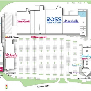 Plan of mall Buckhead Crossing