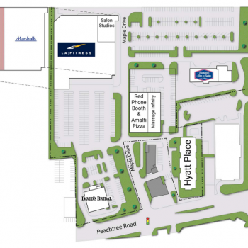 Plan of mall Buckhead Place