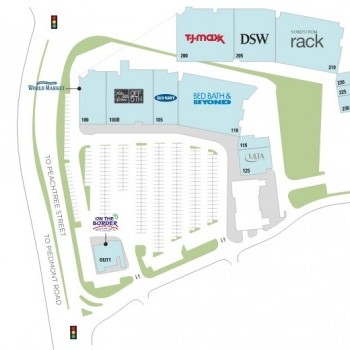 Plan of mall Buckhead Station