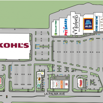 Plan of mall Buena Park Place