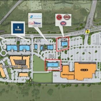 Plan of mall Bulverde Marketplace