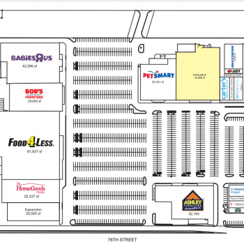 Plan of mall Burbank Station
