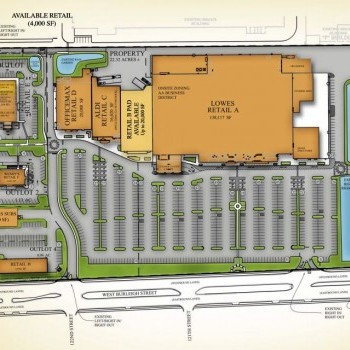 Plan of mall Burleigh Square