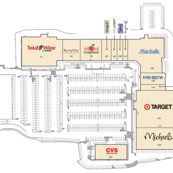 Plan of mall Burlington Crossroads