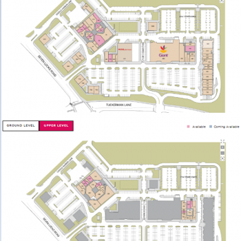 Plan of mall Cabin John Mall & Shopping Center
