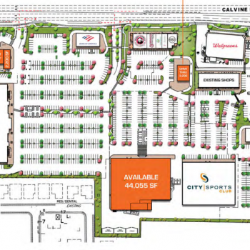 Plan of mall Calvine Pointe