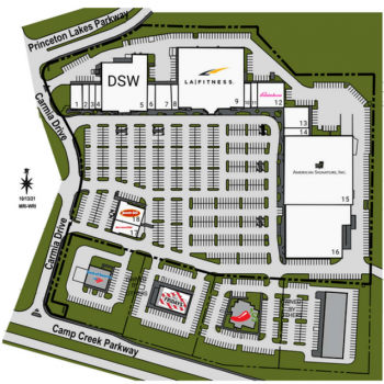 Plan of mall Camp Creek Marketplace II