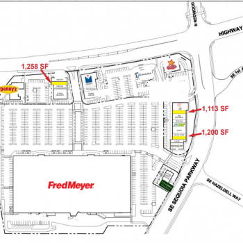Plan of mall Canby Market Center
