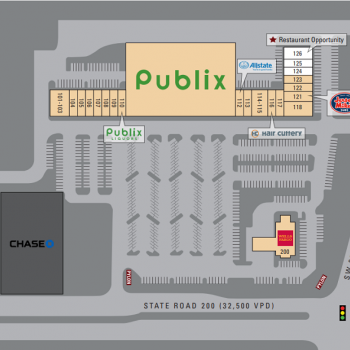 Plan of mall Canopy Oak Center