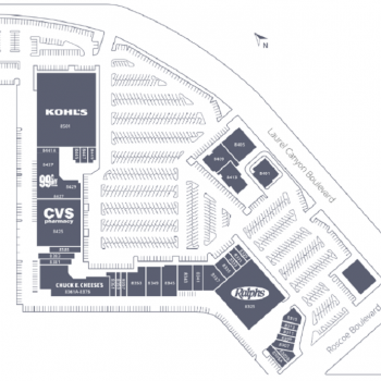 Plan of mall Canyon Plaza Shopping Center