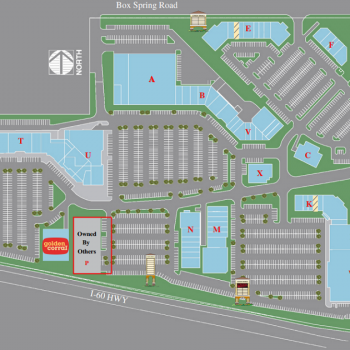 Plan of mall Canyon Springs Plaza
