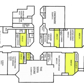 Plan of mall Carnation City Mall