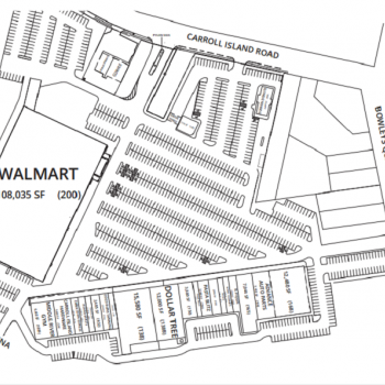 Plan of mall Carroll Island