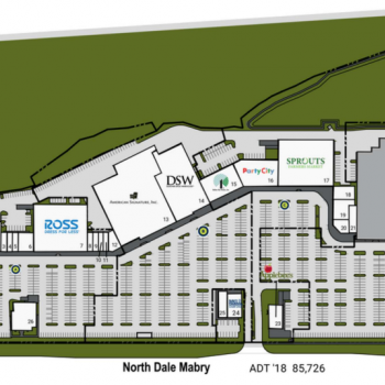 Plan of mall Carrollwood Commons