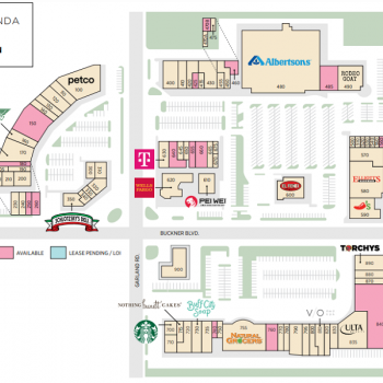 Plan of mall Casa Linda Plaza