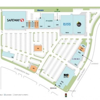 Plan of mall Cascade Plaza