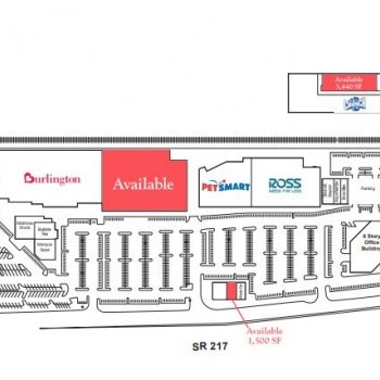 Plan of mall Cascade Plaza
