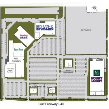 Plan of mall Center at Baybrook