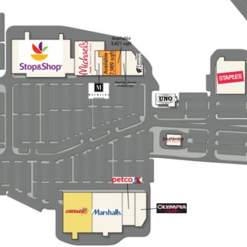 Plan of mall Center At Hobbs Brook