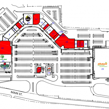 Plan of mall Center for Shopping
