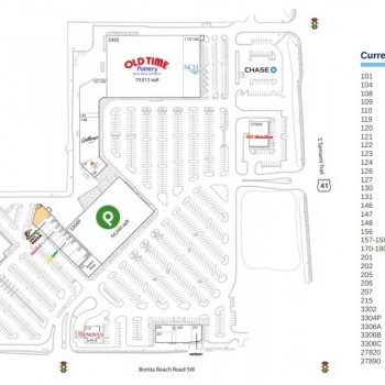 Plan of mall Center of Bonita Springs