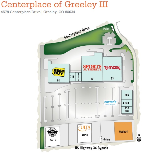 Centerplace Of Greeley store list, hours, (location Greeley