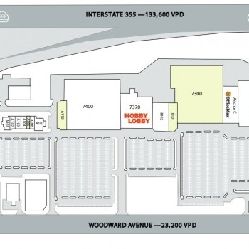 Plan of mall Centerpointe of Woodridge