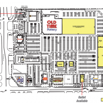 Plan of mall Century Plaza - Merrillville