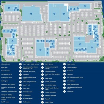 Plan of mall Champions Village