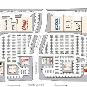 Plan of mall Chandler Festival