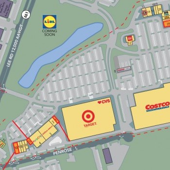Plan of mall Chantilly Crossing