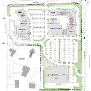 Plan of mall Chapel Hill Shopping Center