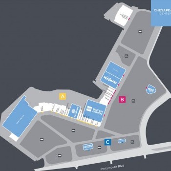 Plan of mall Chesapeake Center