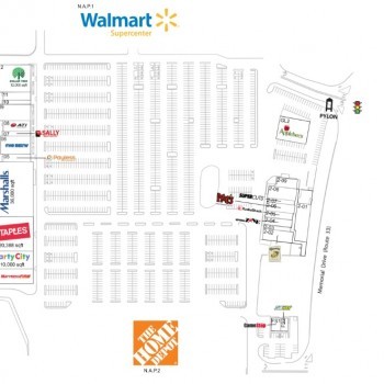Plan of mall Chicopee Marketplace