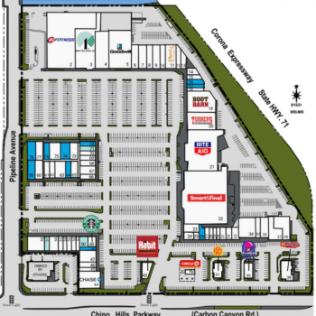 Plan of mall Chino Hills Marketplace