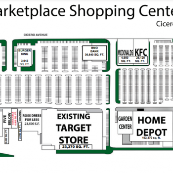 Plan of mall Cicero Marketplace
