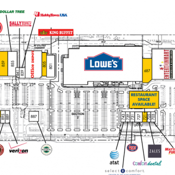 Plan of mall Citadel Crossing