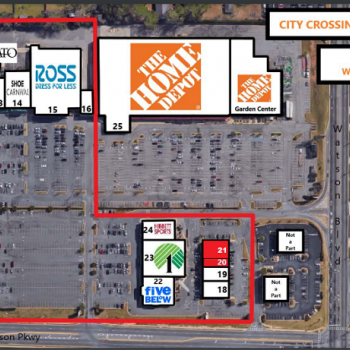 Plan of mall City Crossing